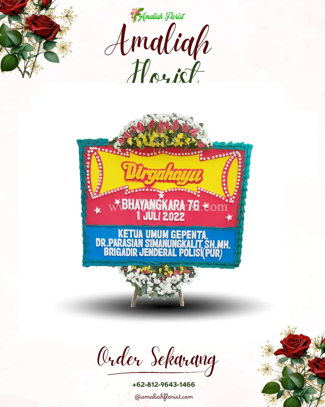 Papan Bunga HUT Ulang Tahun Barito Utara